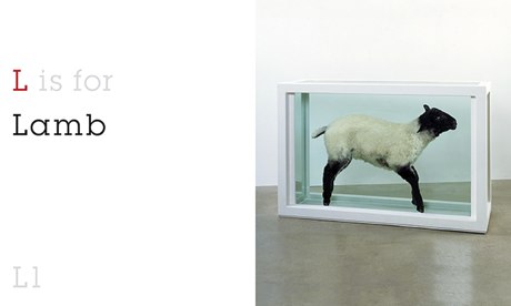 L is for Lamb, from ABC by Damien Hirst