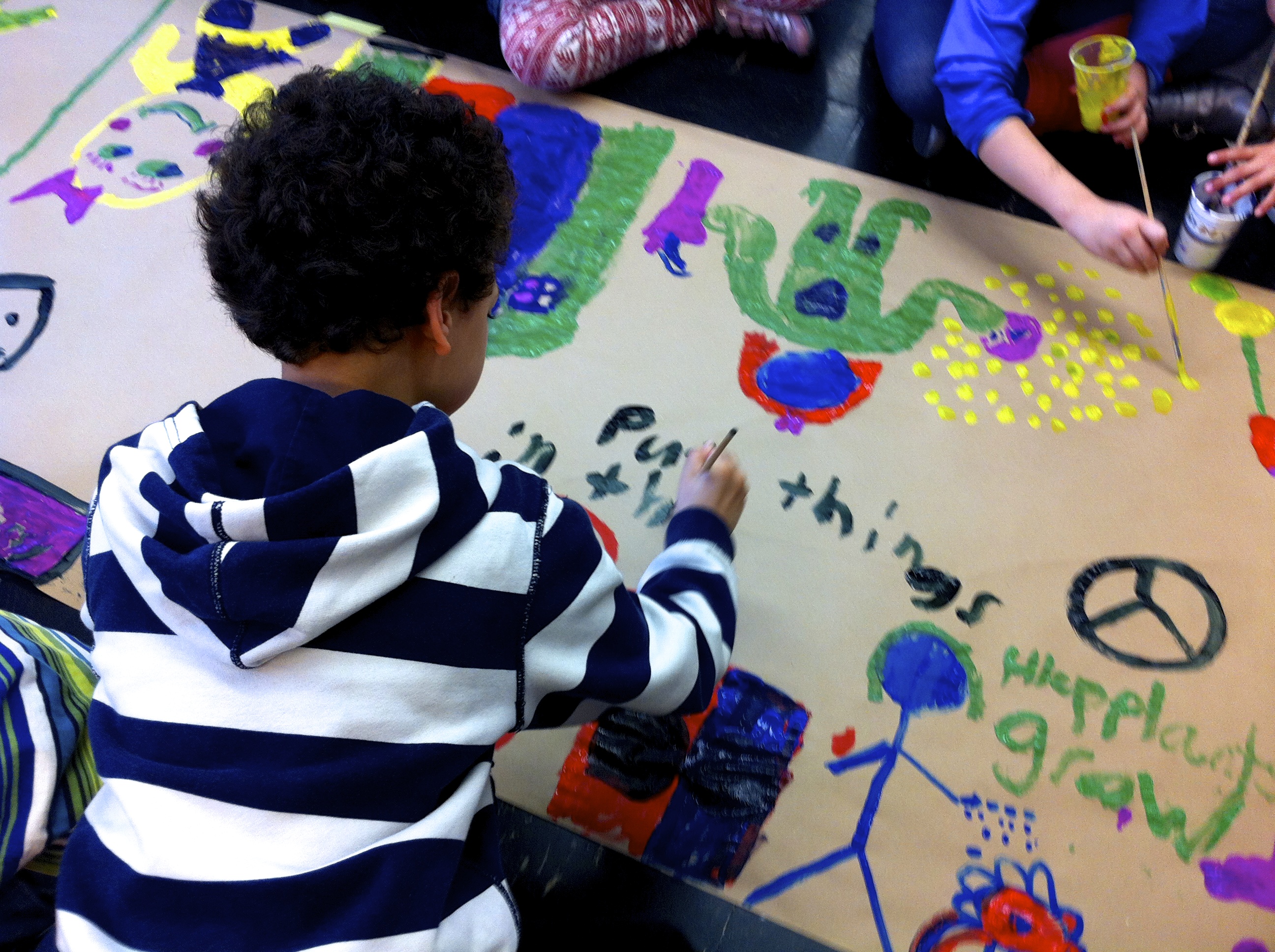 School beautification mural, Keith Haring. (Grade: 2)
